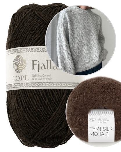 Chandail Shoreline | motif délicat en Fjallalopi et Tynn Silk Mohair