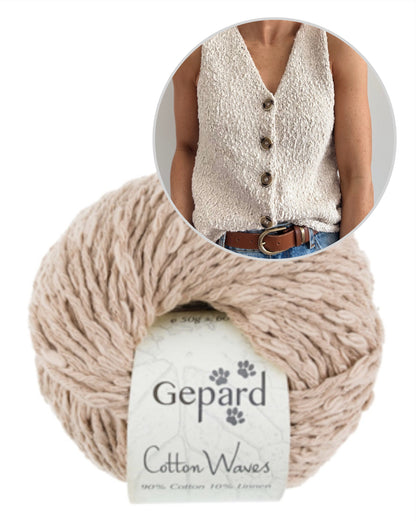 Shoreline Top | beachy Vibes aus Cottonwaves von Gepard Garn