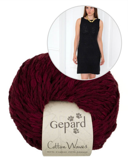 Sidewalk Dress | simple dress made from Cottonwaves by Gepard Garn
