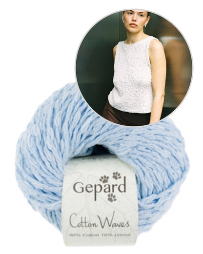 Sidewalk Top | super facile à réaliser avec le fil Cottonwaves de Gepard Garn