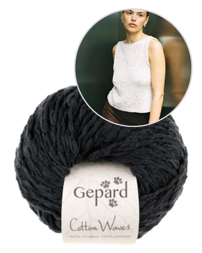 Sidewalk Top | super facile à réaliser avec le fil Cottonwaves de Gepard Garn