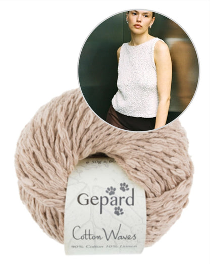 Sidewalk Top | super facile à réaliser avec le fil Cottonwaves de Gepard Garn