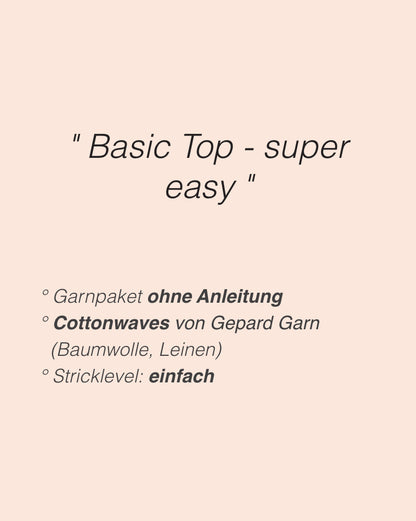 Sidewalk Top | super facile à réaliser avec le fil Cottonwaves de Gepard Garn