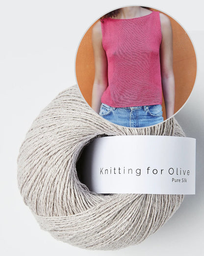 Sigrid Top | delicate A-line made of pure silk by Knitting for Olive