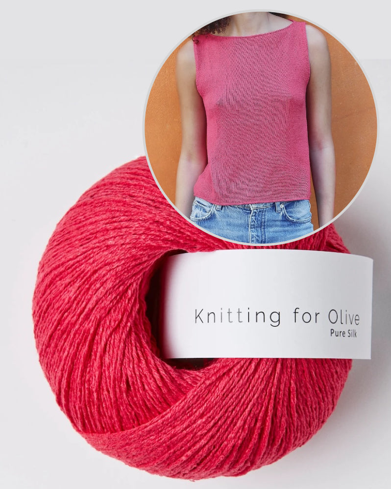 Sigrid Top | delicate A-line made of pure silk by Knitting for Olive