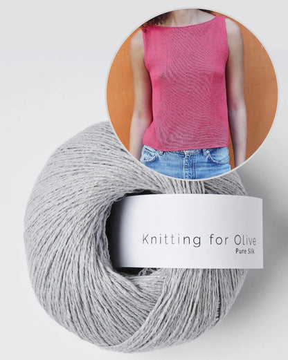 Sigrid Top | delicate A-line made of pure silk by Knitting for Olive