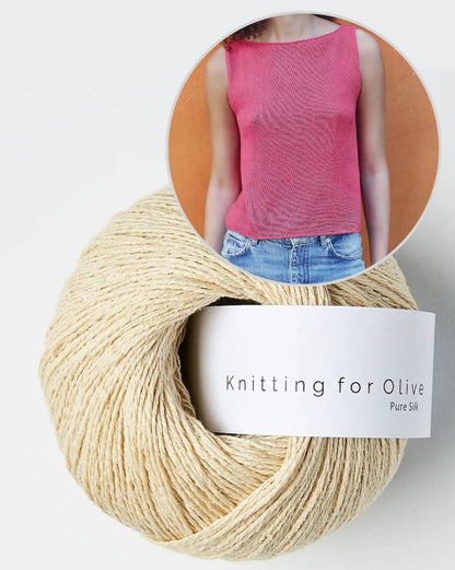 Sigrid Top | delicate A-line made of pure silk by Knitting for Olive