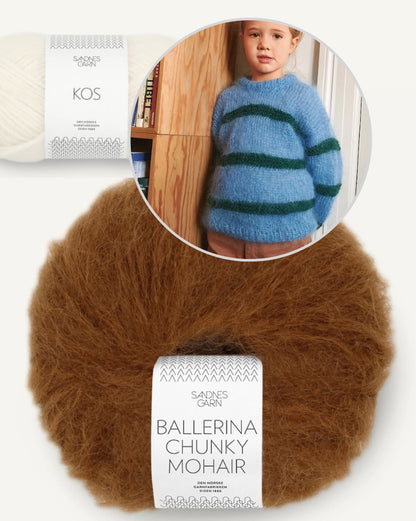 Skye Sweater Kids | also for beginners from Ballerina Chunky Mohair and Kos