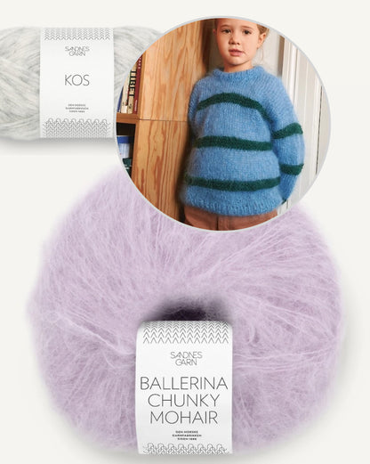 Skye Sweater Kids | also for beginners from Ballerina Chunky Mohair and Kos