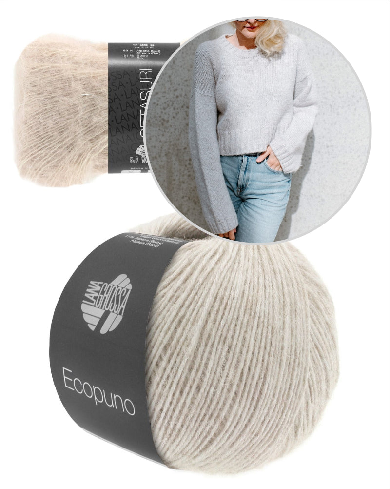 Sneakersweater Sinchens Lana Grossa mit Ecopuno und Setasuri 12