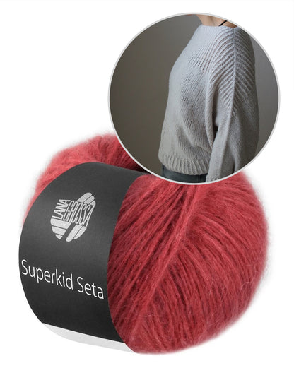 Snow Cloud Sweater | oversize Sweater aus Superkid Seta von Lana Grossa