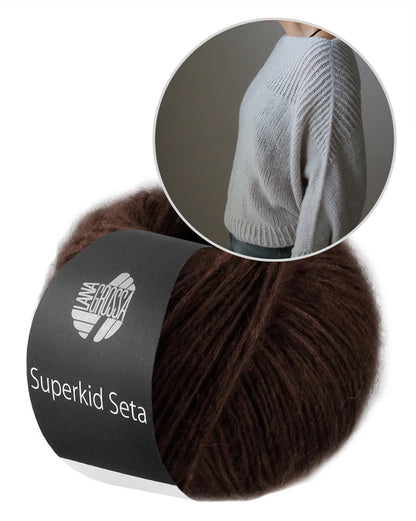 Snow Cloud Sweater | oversize Sweater aus Superkid Seta von Lana Grossa