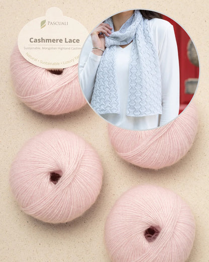 Snowscape Scarf | zartes Muster aus Cashmere Lace von Pascuali