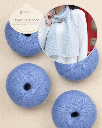Snowscape Scarf | zartes Muster aus Cashmere Lace von Pascuali