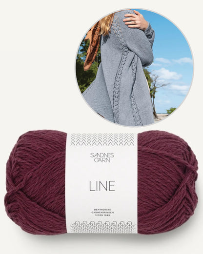 Veste d'été | cardigan long et décontracté en lin de Sandnes Garn