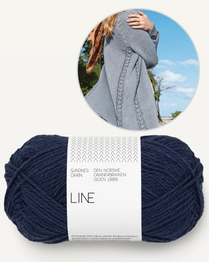 Veste d'été | cardigan long et décontracté en lin de Sandnes Garn