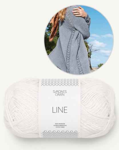 Veste d'été | cardigan long et décontracté en lin de Sandnes Garn