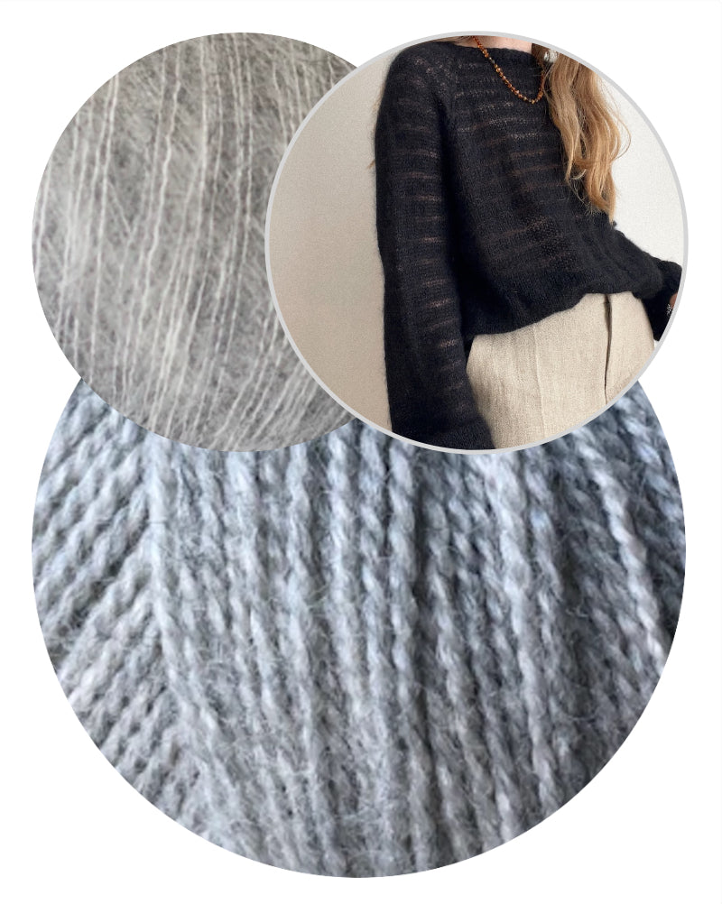 Aegyoknit Sook Moon Sweater mit Wild & Soft und Kid Seta von Gepard Garn 11