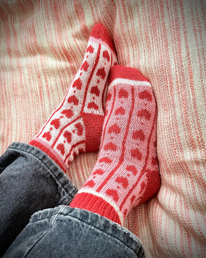 Chaussettes cœur adorables | à tomber sous le charme de 1ère qualité de Mayflower Denmark