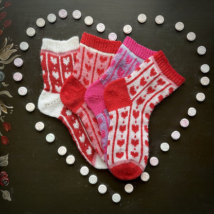 Chaussettes cœur adorables | à tomber sous le charme de 1ère qualité de Mayflower Denmark
