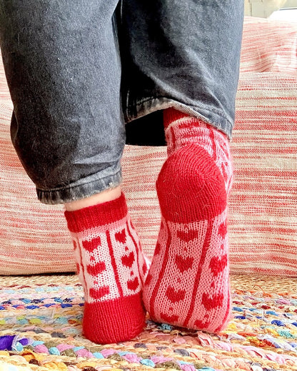 Chaussettes cœur adorables | à tomber sous le charme de 1ère qualité de Mayflower Denmark