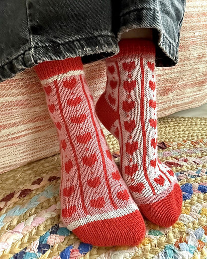 Chaussettes cœur adorables | à tomber sous le charme de 1ère qualité de Mayflower Denmark