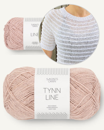 Stribelade Tee | De magnifiques rayures en Tynn Line et Line de Sandnes Garn