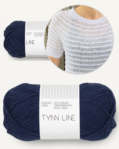 Stribelade Tee | De magnifiques rayures en Tynn Line et Line de Sandnes Garn
