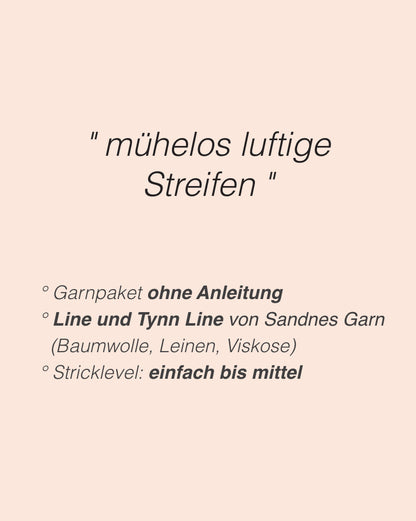 Stribelade Tee | De magnifiques rayures en Tynn Line et Line de Sandnes Garn