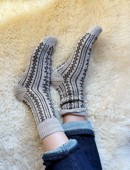 Apricity Socks | Lettre d'amour à l'hiver en 1 Class Cashmere de Mayflower Denmark