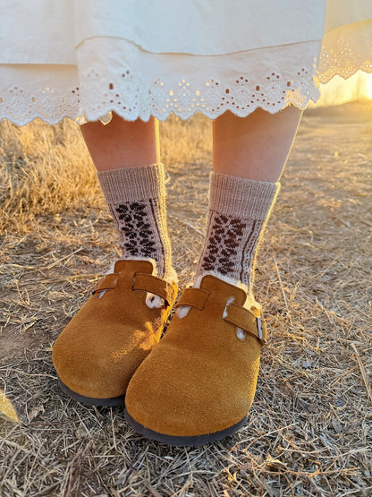 Apricity Socks | Lettre d'amour à l'hiver en 1 Class Cashmere de Mayflower Denmark