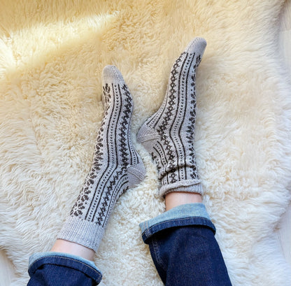 Apricity Socks | Lettre d'amour à l'hiver en 1 Class Cashmere de Mayflower Denmark