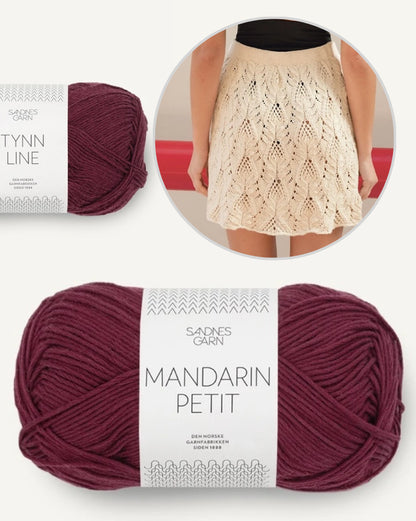 Jupe d'été courte | jupe courte en Mandarin Petit et Tynn Line avec un motif enchanteur