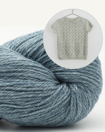 Summerwood Tee Woodlandsknits mit Bio Balance von BC Garn ozean