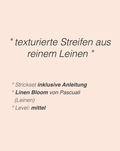 Sunline Cardigan | texturiert sommerliche Streifen aus Linen Bloom von Pascuali