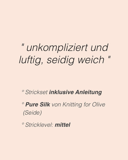 Suri Shirt | seidig weich und schlicht aus Pure Silk von Knitting for Olive
