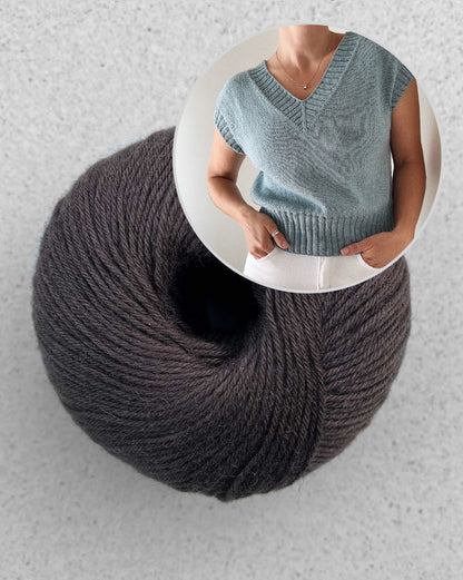 Suri Shirt V-Neck | double encolure en V avec Puno de Pascuali