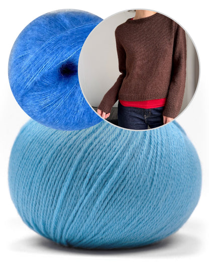 Suzie Sweater - double strand | velvety soft from Merino Baby and Manada by Pascuali