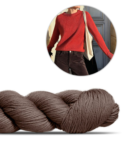 Suzie Sweater - tricoté avec un fil | Le pull polyvalent en Lovely Merino Treat de Rosy Green Wool