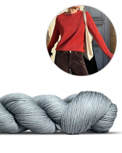 Suzie Sweater - tricoté avec un fil | Le pull polyvalent en Lovely Merino Treat de Rosy Green Wool