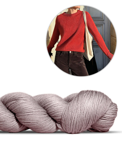 Suzie Sweater - tricoté avec un fil | Le pull polyvalent en Lovely Merino Treat de Rosy Green Wool