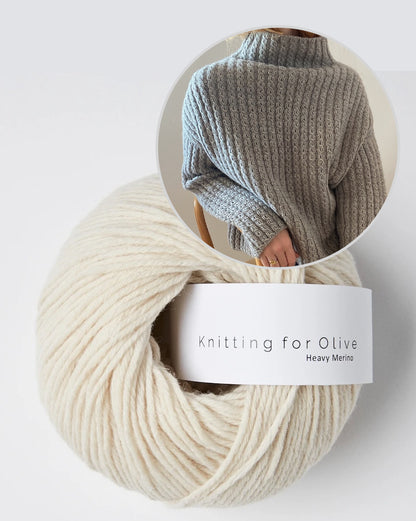 Sweater No. 19 | oversize Zopfmuster aus Heavy Merino von Knitting for Olive
