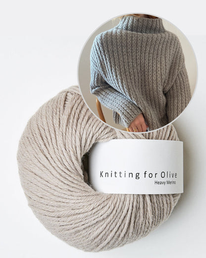 Sweater No. 19 | oversize Zopfmuster aus Heavy Merino von Knitting for Olive