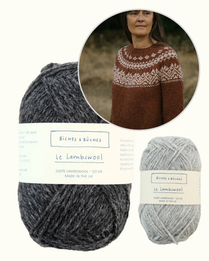 Kampsun nr 89 | klassikaliselt kaunis muster Biches & Bûches’i Le Lambswool-lõngast