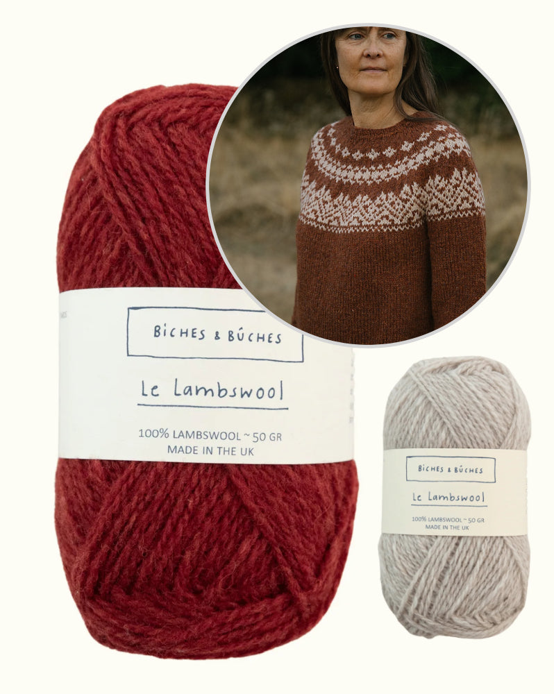 Kampsun nr 89 | klassikaliselt kaunis muster Biches & Bûches’i Le Lambswool-lõngast