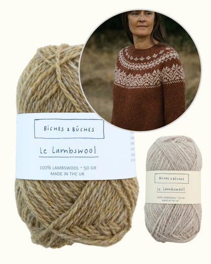 Kampsun nr 89 | klassikaliselt kaunis muster Biches & Bûches’i Le Lambswool-lõngast