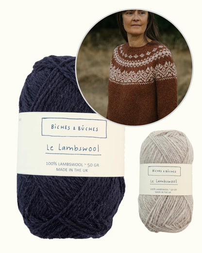 Kampsun nr 89 | klassikaliselt kaunis muster Biches & Bûches’i Le Lambswool-lõngast