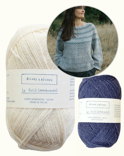 Sweater No. 93 | wunderschöne Muster aus Le Petit Lambswool von Biches & Bûches