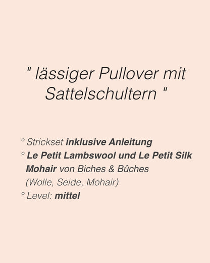Sweater No. 19 | Pullover mit Sattelschulter aus Le Petit Lambswool und Le Petit Silk Mohair von Biches & Bûches