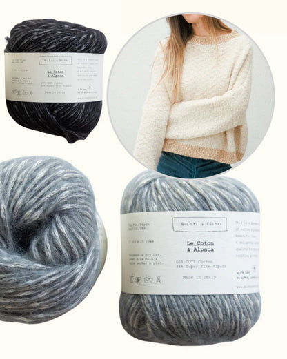 Sweater No. 77 | enchanting pattern from Le Coton & Alpaca by Biches & Bûches